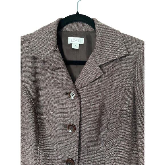 Ann Taylor Women’s Size 6 Suit Jacket Blazer Vintage Wool Blend Five Buttons - Picture 2 of 15